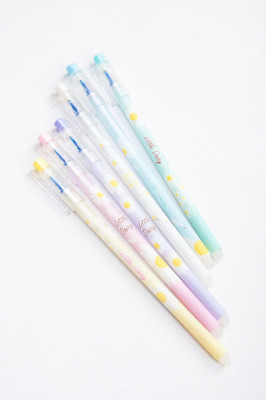 Ручка гелева, 0,5 мм, пиши-стирай, "Квіти"